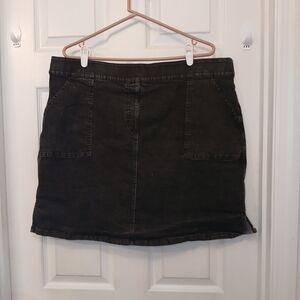 Ruby Rd Denim Skort Size 16W Black